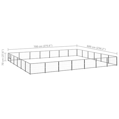 Hundezwinger 42 M² Stahl