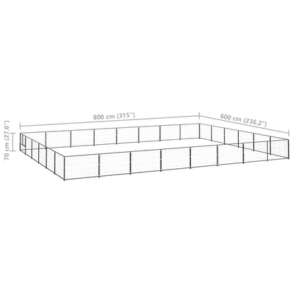 Hundezwinger 48 M² Stahl