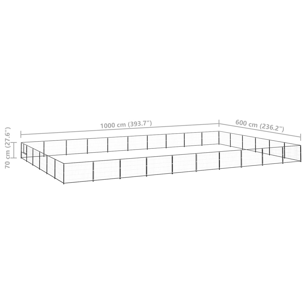 Hundezwinger 60 M² Stahl
