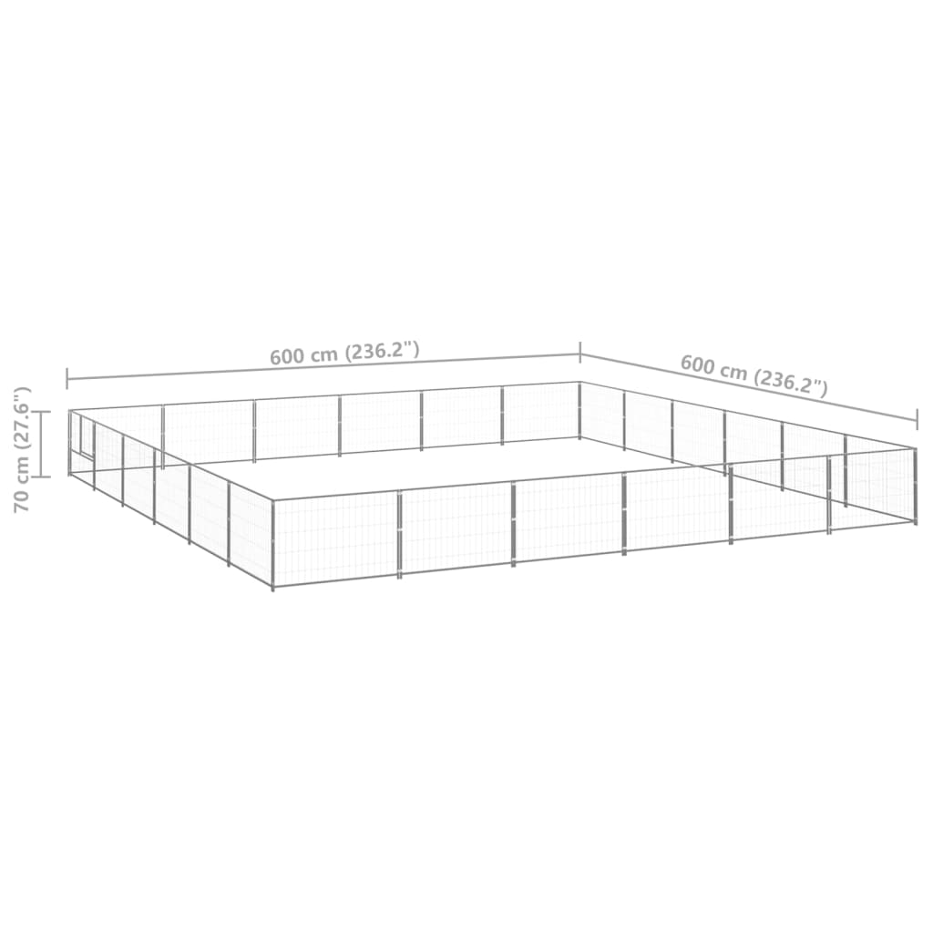 Hundezwinger N 36 M² Stahl