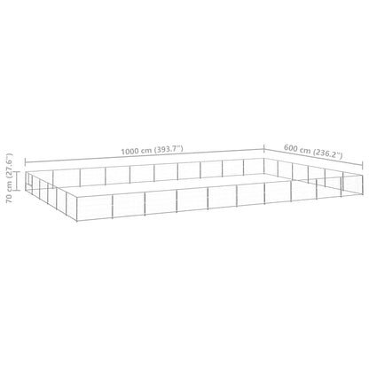 Hundezwinger N 60 M² Stahl