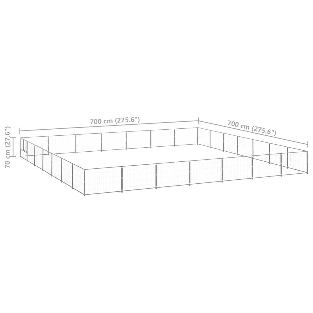 Hundezwinger N 49 M² Stahl