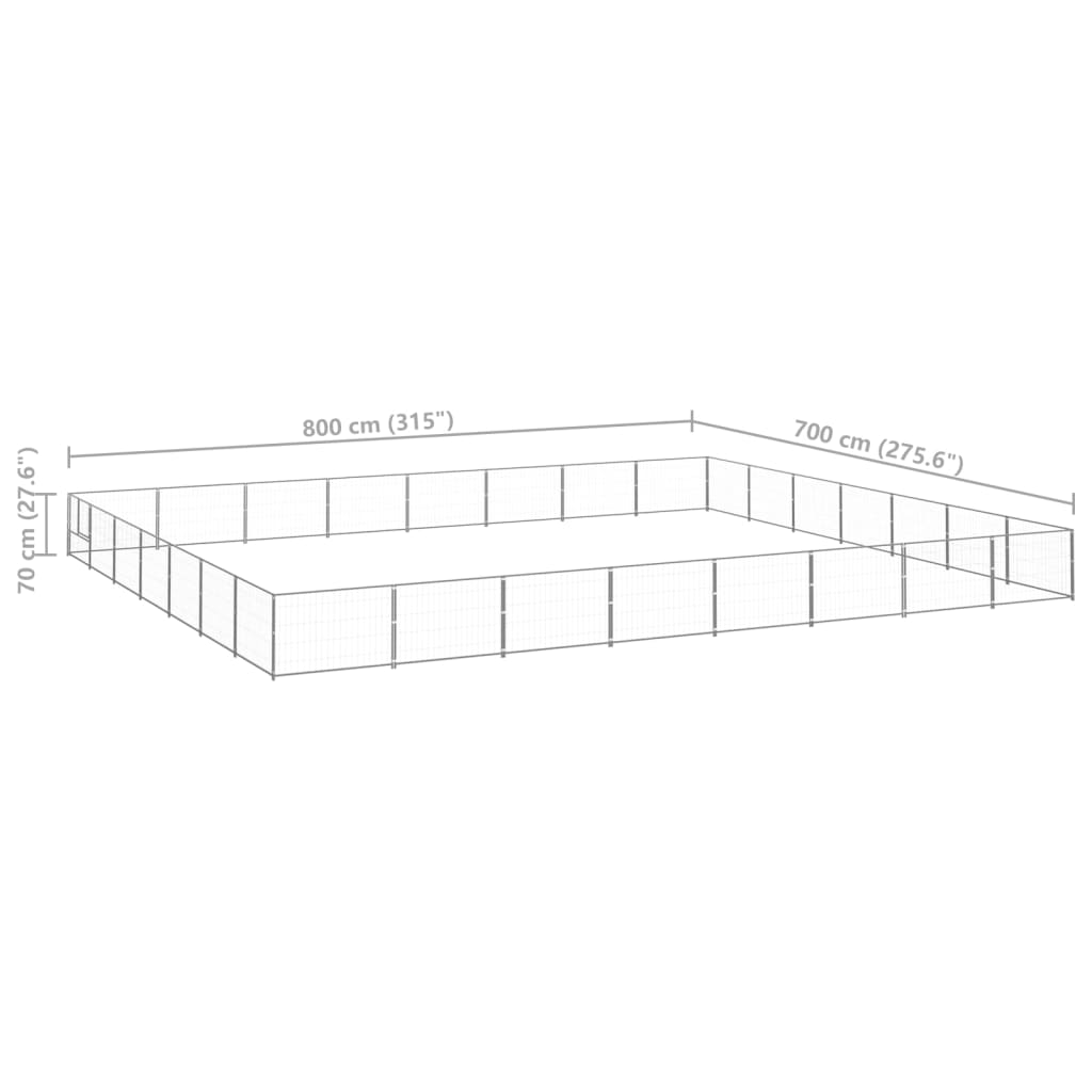 Hundezwinger N 56 M² Stahl