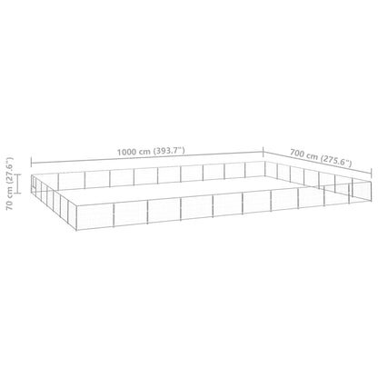Hundezwinger N 70 M² Stahl