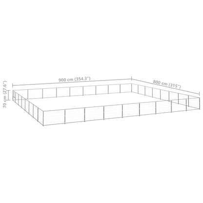 Hundezwinger N 72 M² Stahl