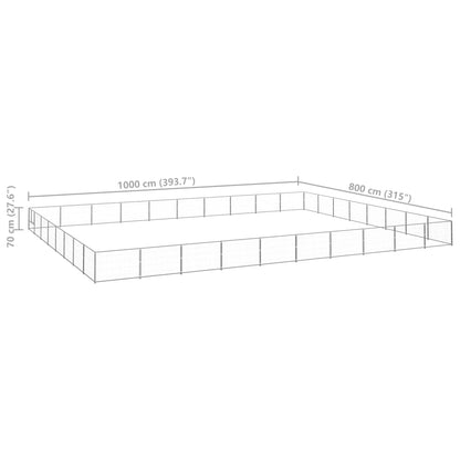 Hundezwinger N 80 M² Stahl