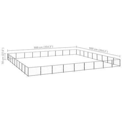 Hundezwinger 81 M² Stahl