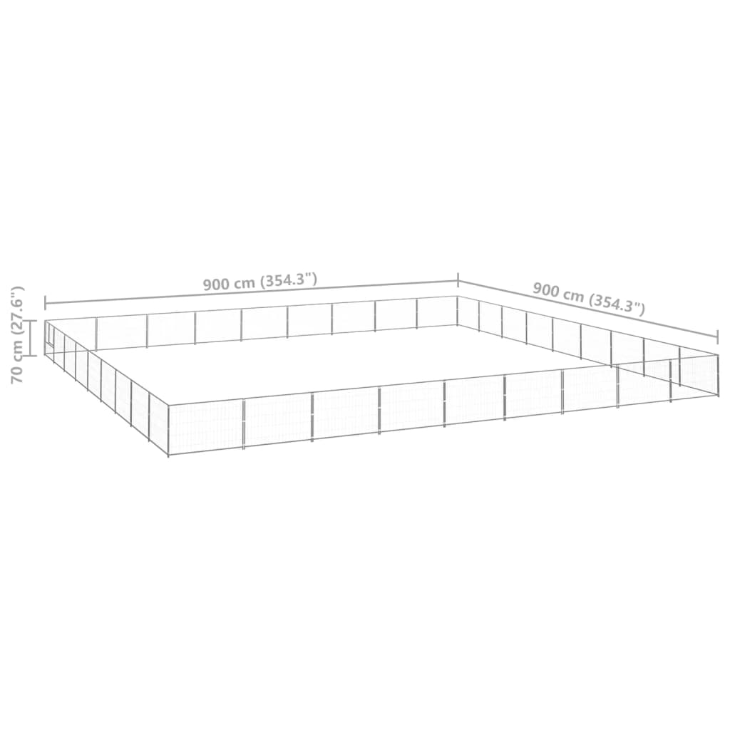 Hundezwinger N 81 M² Stahl