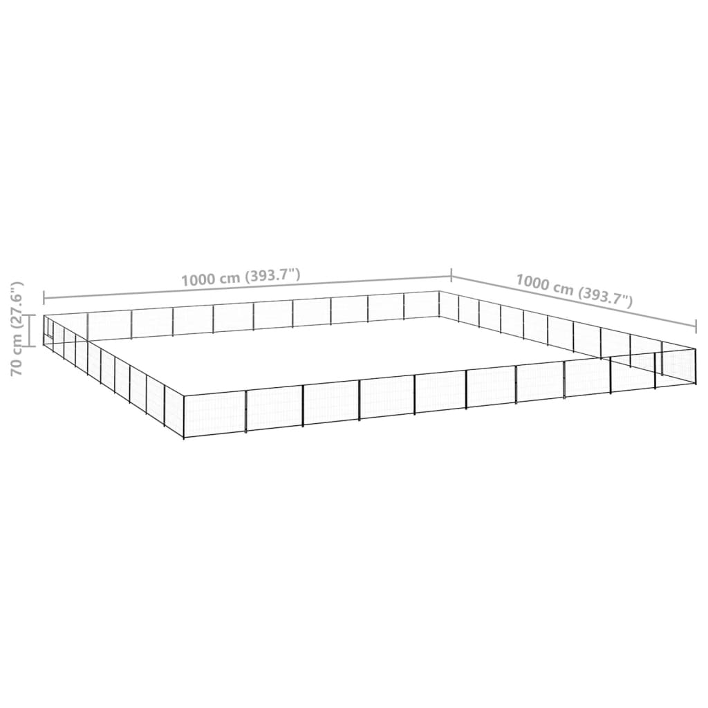 Hundezwinger 100 M² Stahl