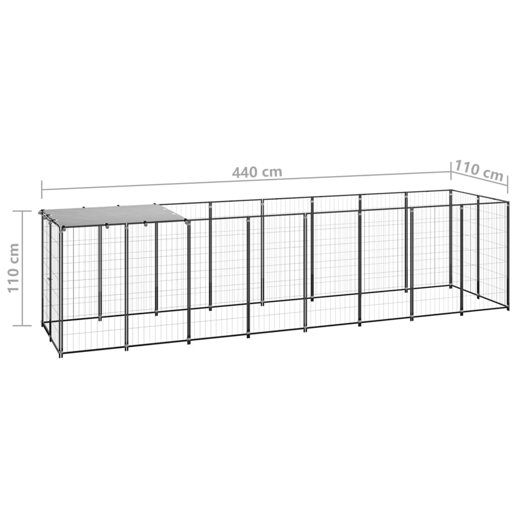 Hundezwinger 4,84 M² Stahl