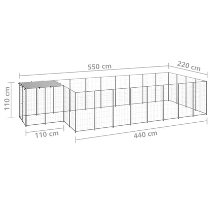 Hundezwinger N 10,89 M² Stahl