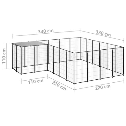 Hundezwinger 8,47 M² Stahl