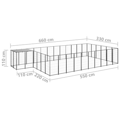Hundezwinger 19,36 M² Stahl