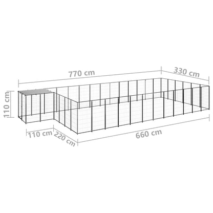 Hundezwinger 22,99 M² Stahl