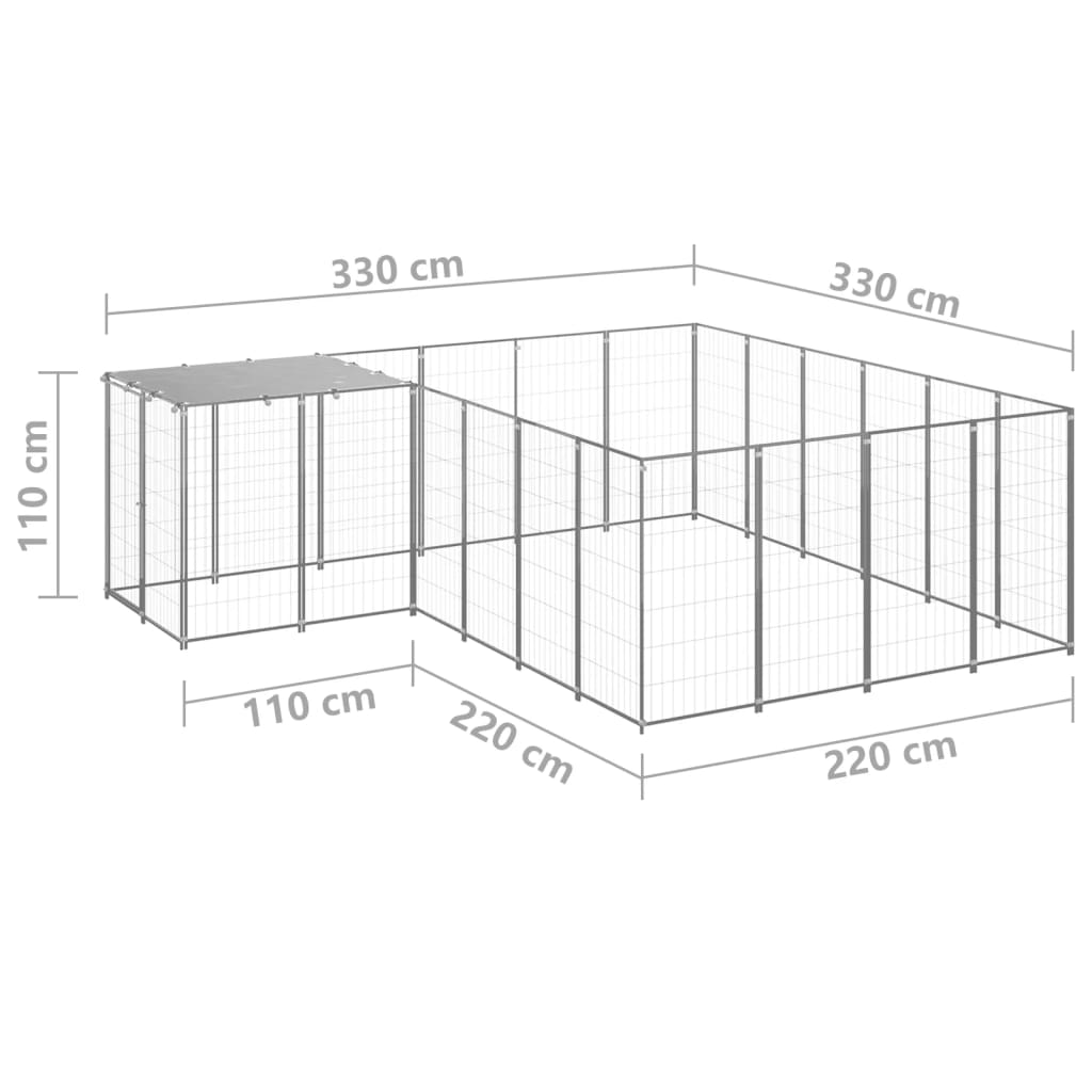 Hundezwinger N 8,47 M² Stahl