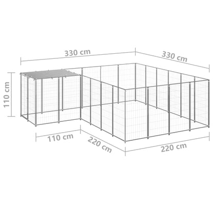 Hundezwinger N 8,47 M² Stahl