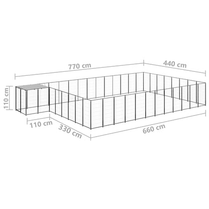 Hundezwinger 30,25 M² Stahl