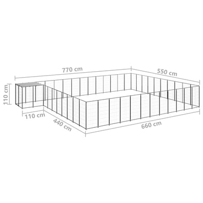 Hundezwinger 37,51 M² Stahl