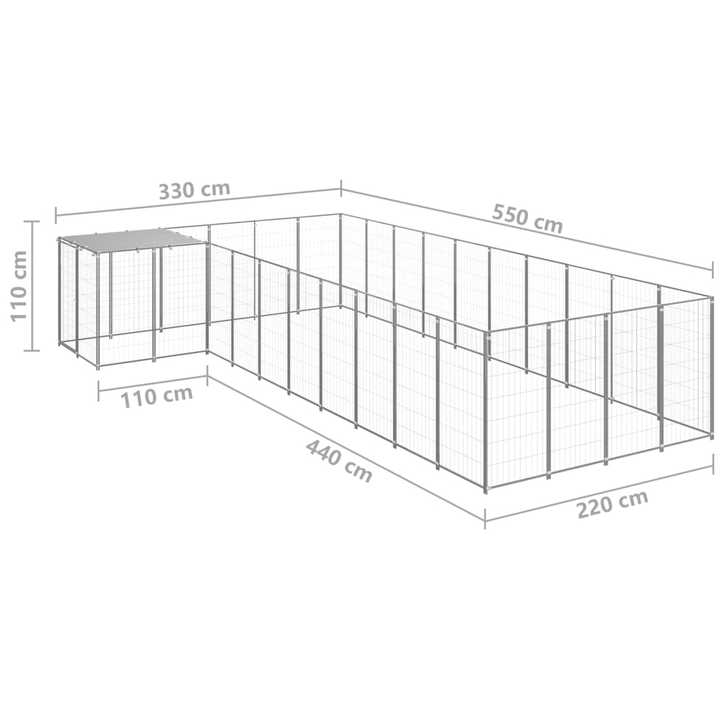 Hundezwinger N 13,31 M² Stahl