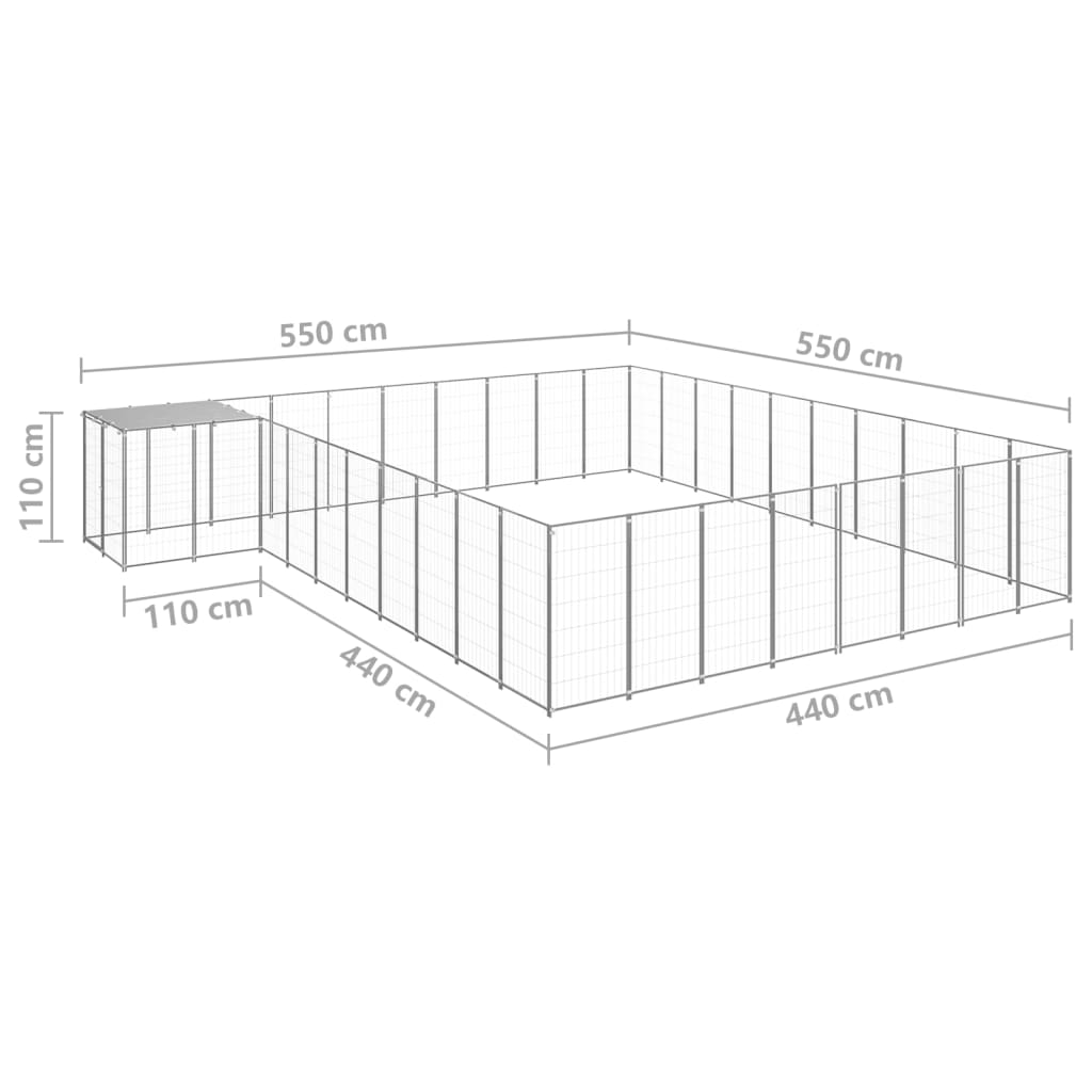 Hundezwinger N 25,41 M² Stahl