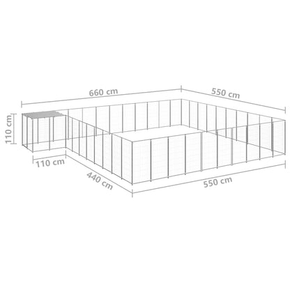 Hundezwinger N 31,46 M² Stahl