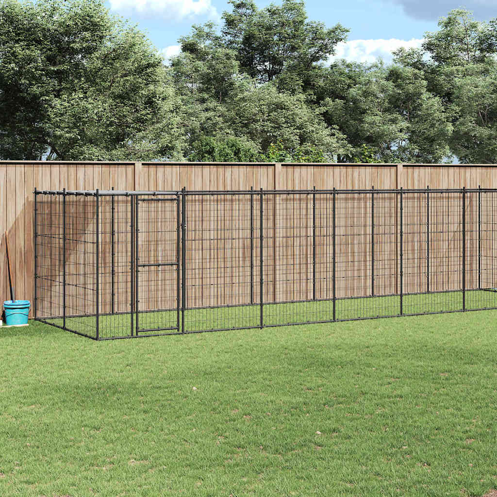 Outdoor-Hundezwinger Verzinkter Stahl 26,62 M²