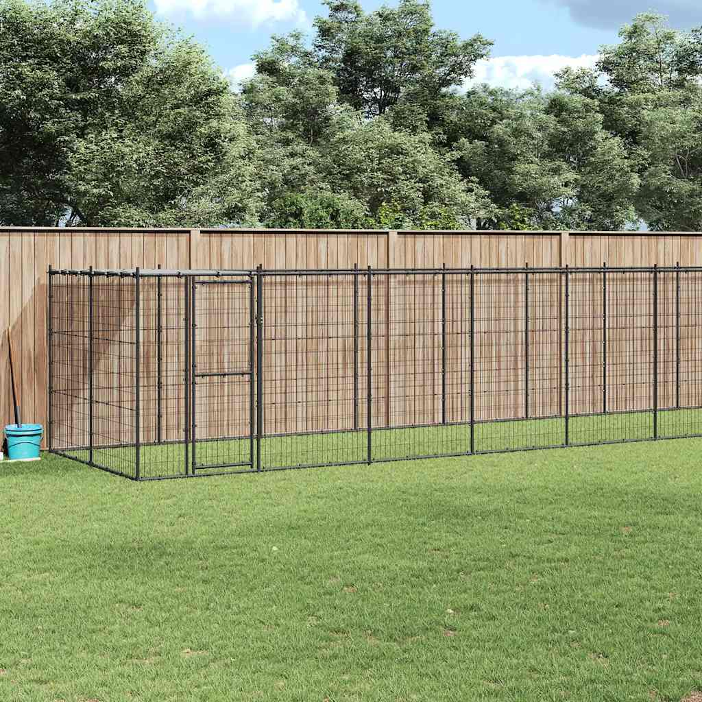 Outdoor-Hundezwinger Verzinkter Stahl 26,62 M²