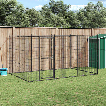 Outdoor-Hundezwinger Verzinkter Stahl 26,62 M²