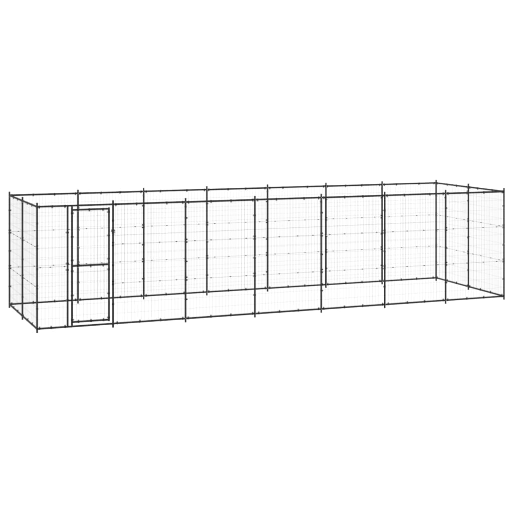 Outdoor-Hundezwinger Verzinkter Stahl 26,62 M²