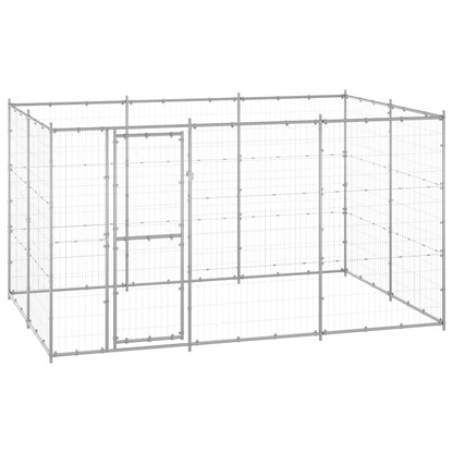 Outdoor-Hundezwinger Verzinkter Stahl 26,62 M²