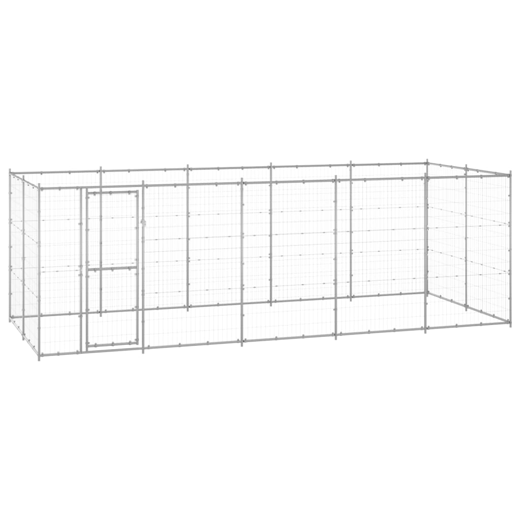 Outdoor-Hundezwinger Verzinkter Stahl 26,62 M²