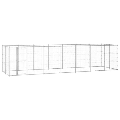 Outdoor-Hundezwinger Verzinkter Stahl 26,62 M²