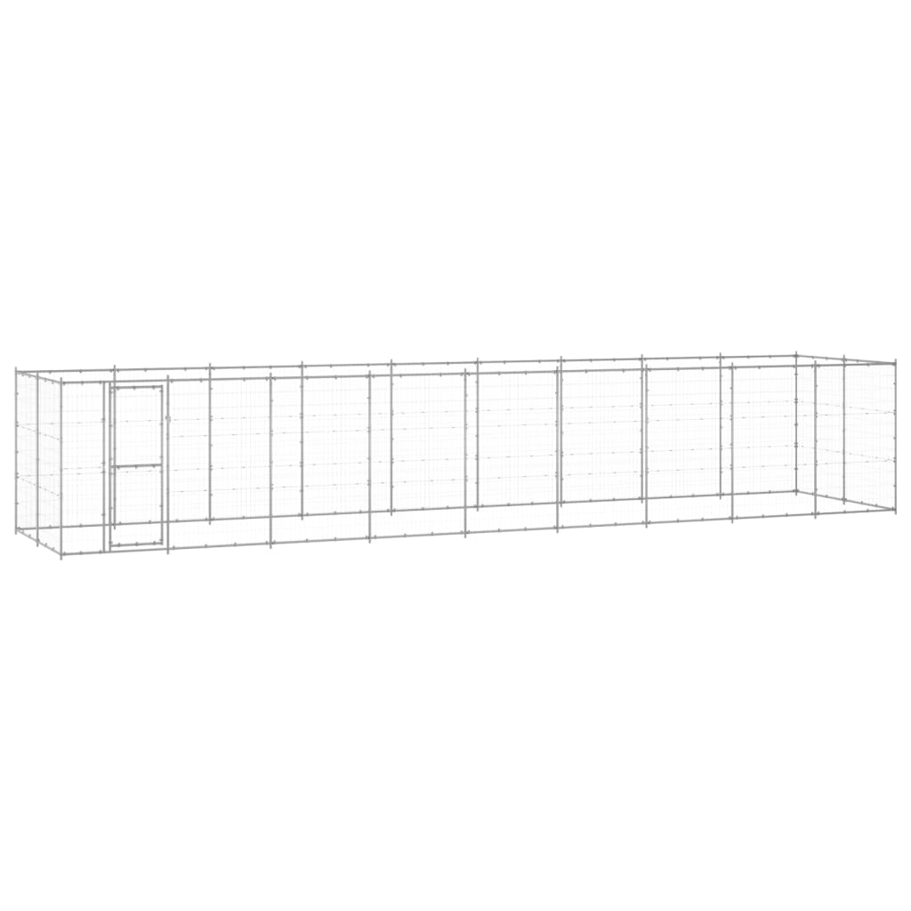Outdoor-Hundezwinger Verzinkter Stahl 26,62 M²