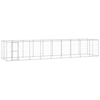 Outdoor-Hundezwinger Verzinkter Stahl 26,62 M²