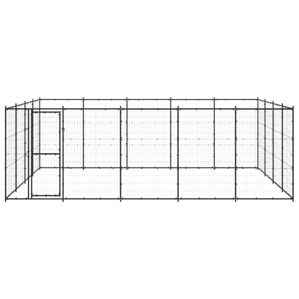 Outdoor-Hundezwinger Stahl 24,2 M²