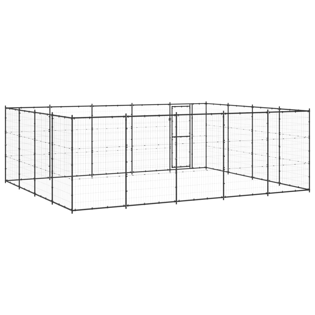 Outdoor-Hundezwinger Stahl 24,2 M²