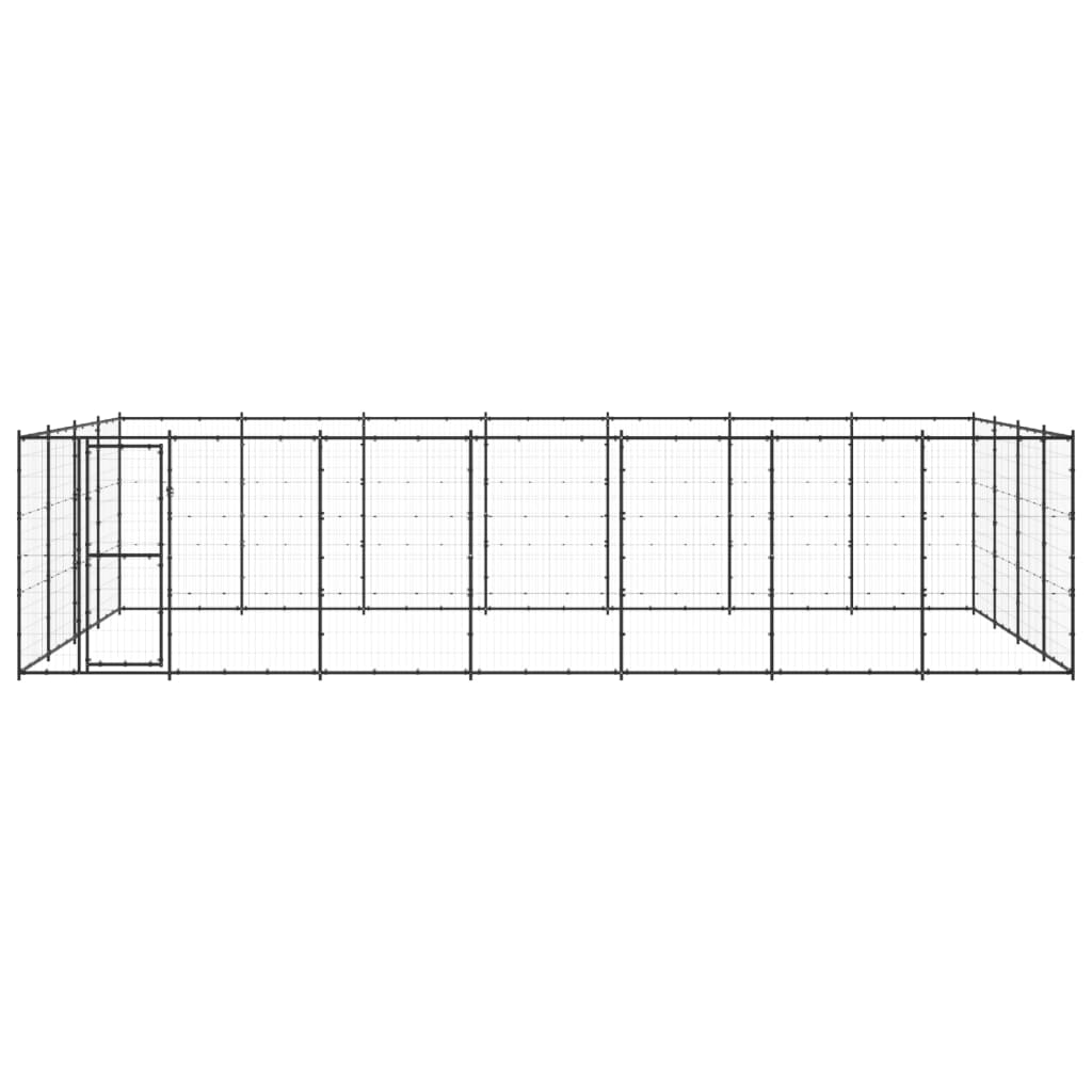 Outdoor-Hundezwinger Stahl 33,88 M²