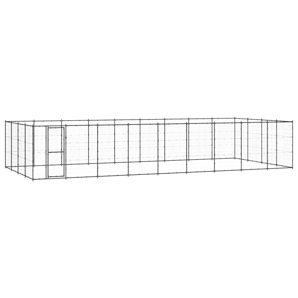 Outdoor-Hundezwinger Stahl 43,56 M²