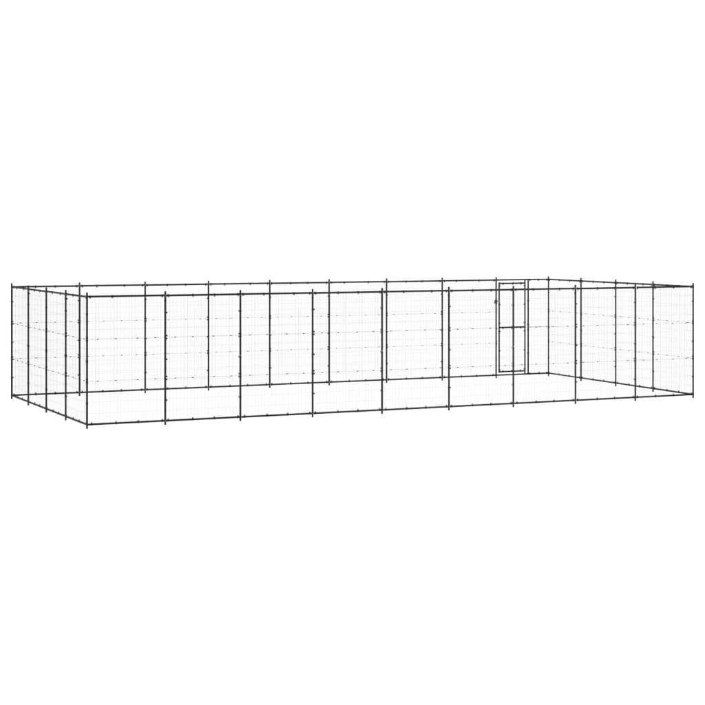Outdoor-Hundezwinger Stahl 43,56 M²