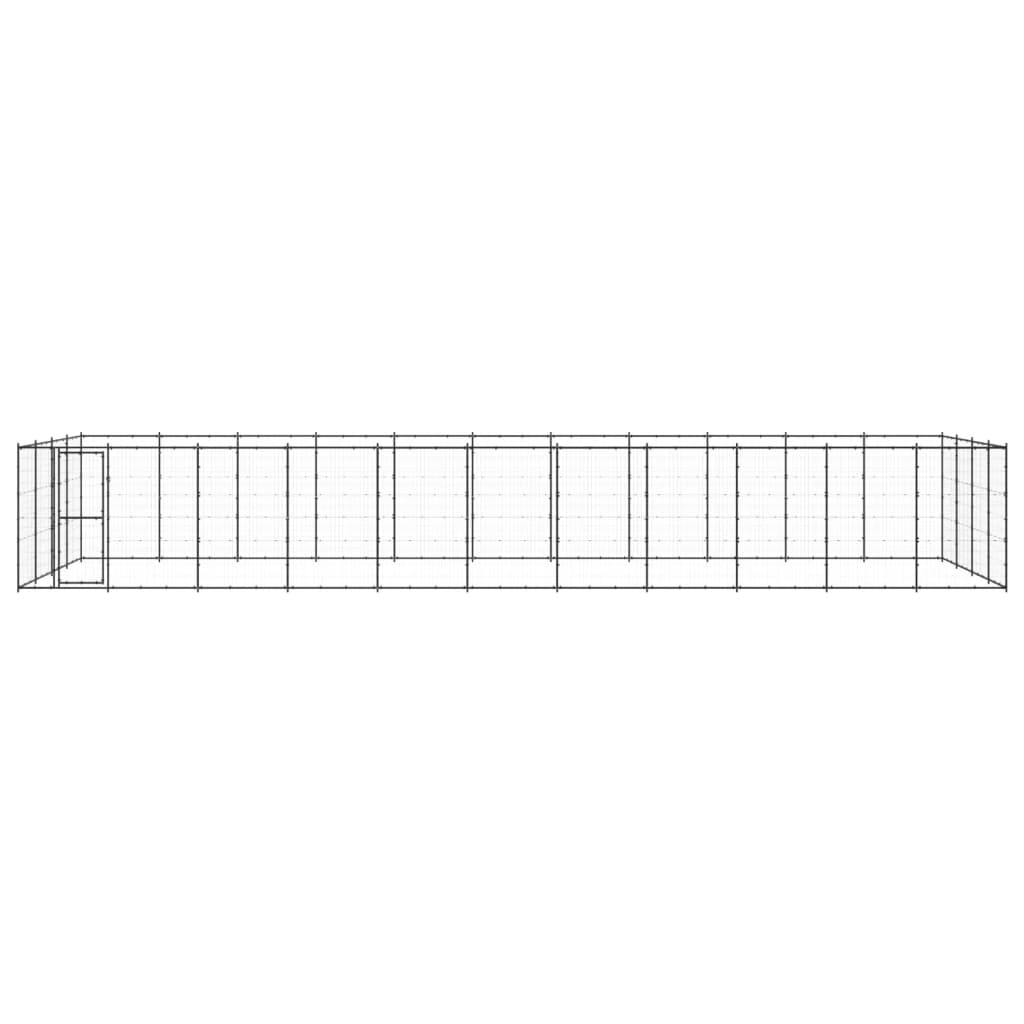 Outdoor-Hundezwinger Stahl 53,24 M²