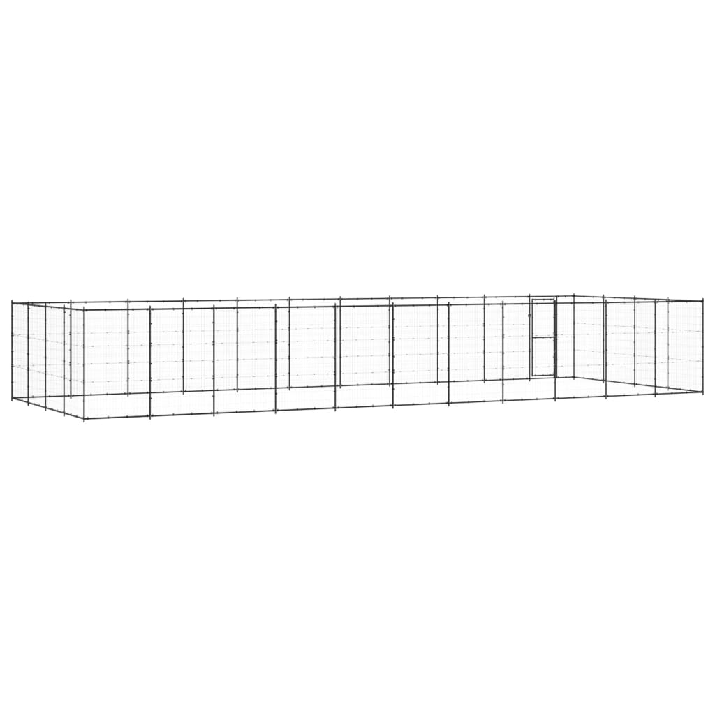 Outdoor-Hundezwinger Stahl 53,24 M²