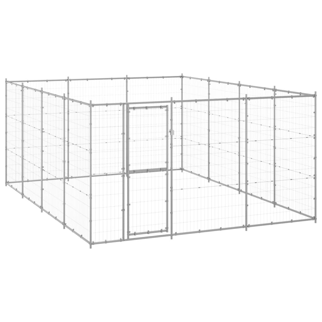 Outdoor-Hundezwinger Verzinkter Stahl 14,52 M²