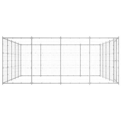 Outdoor-Hundezwinger Verzinkter Stahl 24,2 M²