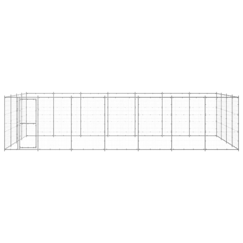 Outdoor-Hundezwinger Verzinkter Stahl 33,88 M²