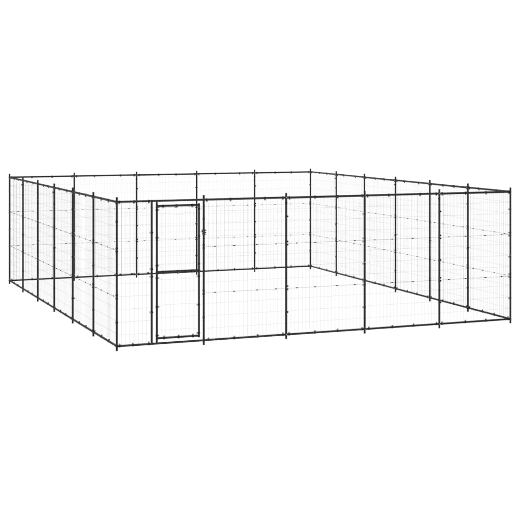Outdoor-Hundezwinger Stahl 36,3 M²