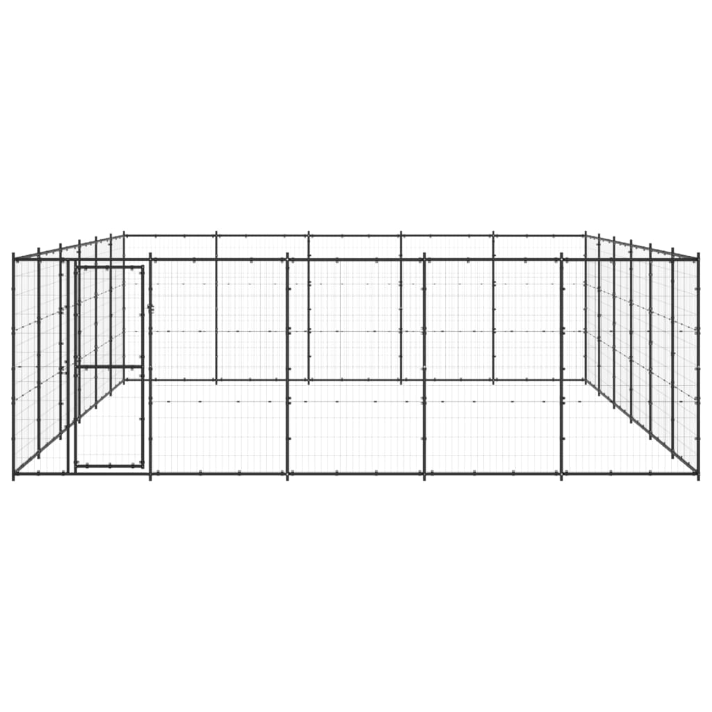 Outdoor-Hundezwinger Stahl 36,3 M²