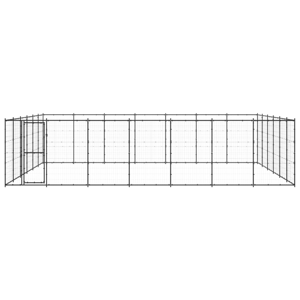 Outdoor-Hundezwinger Stahl 50,82 M²