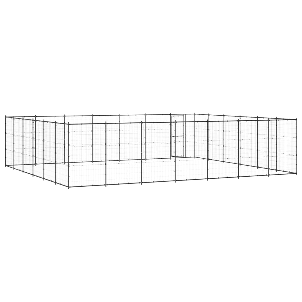 Outdoor-Hundezwinger Stahl 50,82 M²