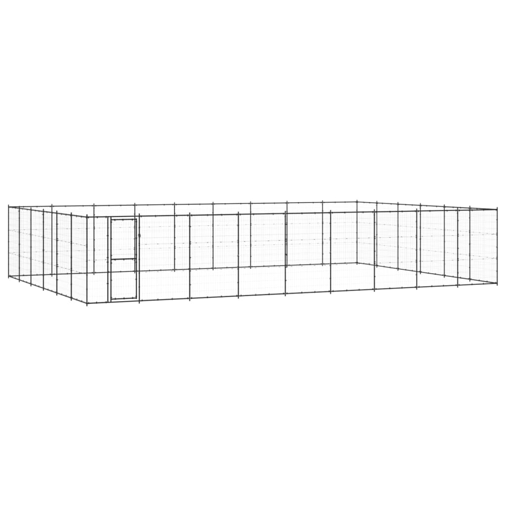 Outdoor-Hundezwinger Stahl 65,34 M²