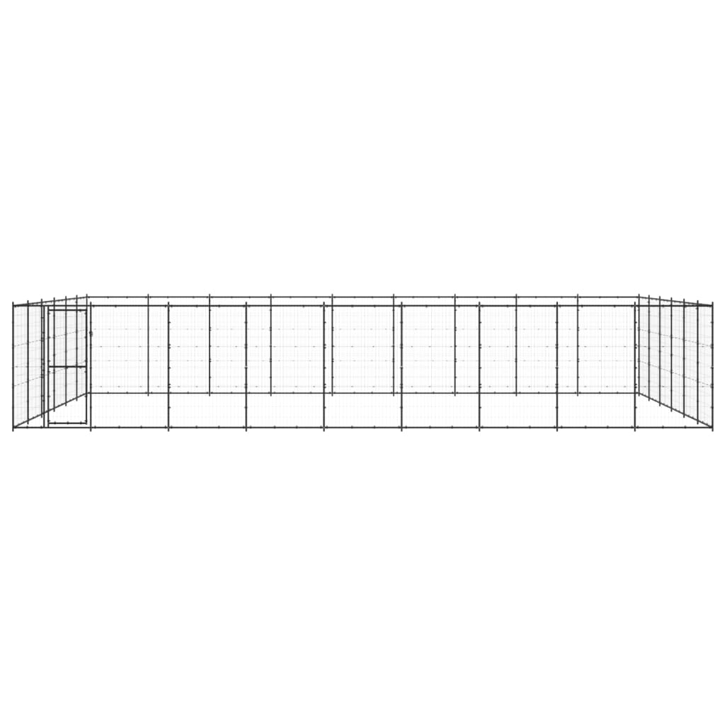 Outdoor-Hundezwinger Stahl 65,34 M²